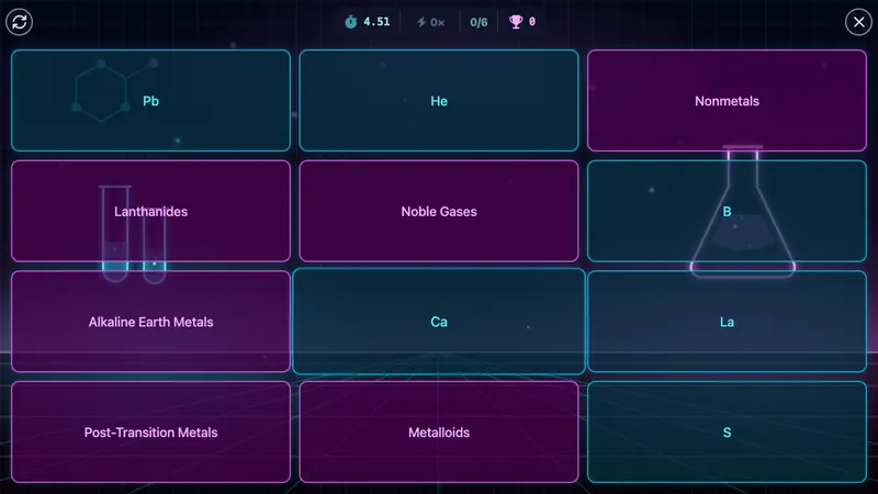 Matching game board