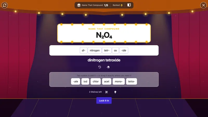 Marquee game board